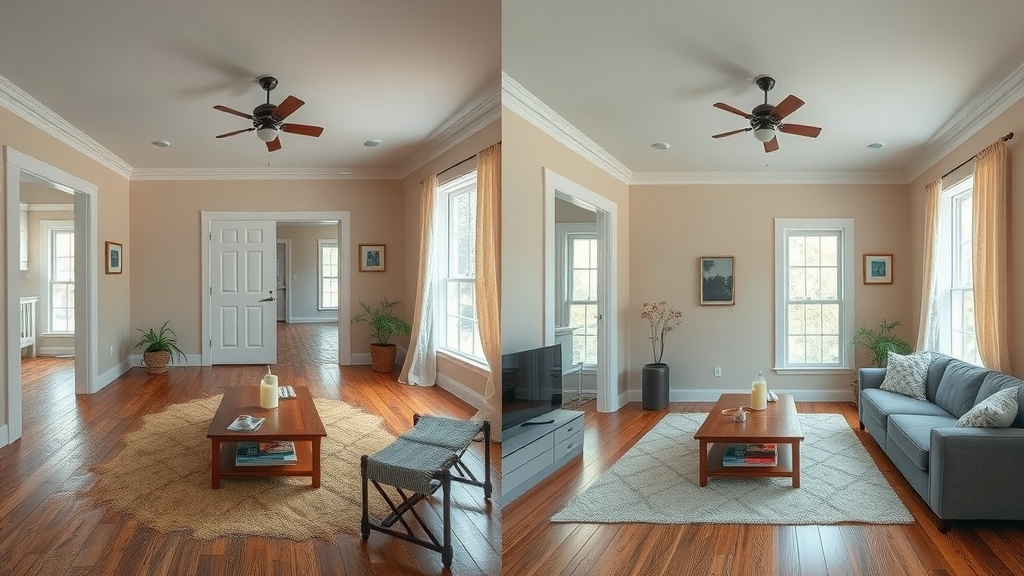 Before and after water damage restoration case study in Columbia home, insurance claims water damage columbia