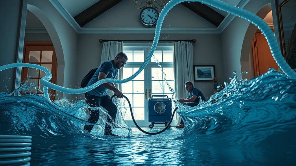 Restoration professionals acting urgently to address water damage, insurance claims water damage columbia