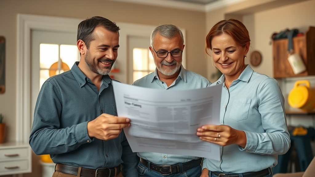 Local restoration pro consulting with Lexington, SC homeowner about water damage restoration