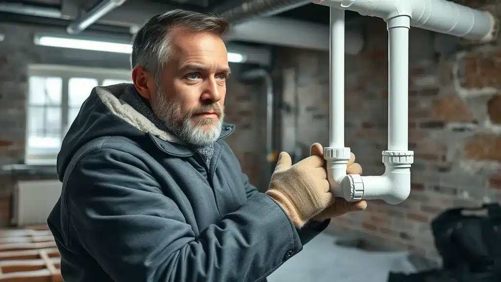 Columbia homeowner protecting home from water damage caused by an ice storm with pipe insulation